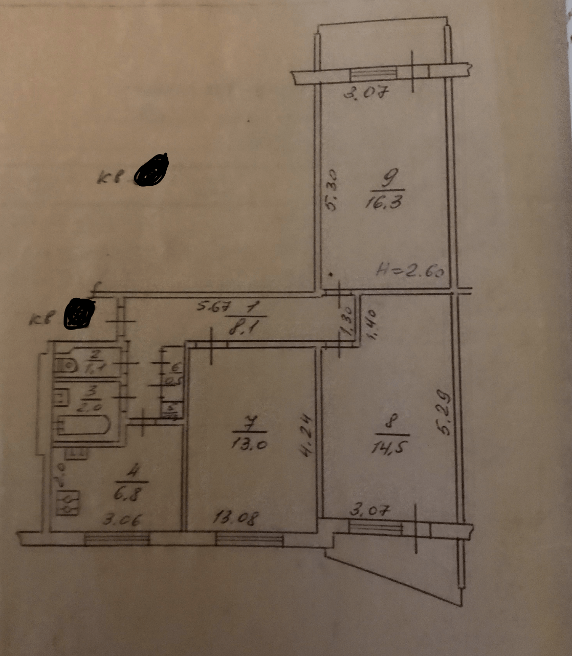 Продаж 3-кімнатної квартири 65 м²