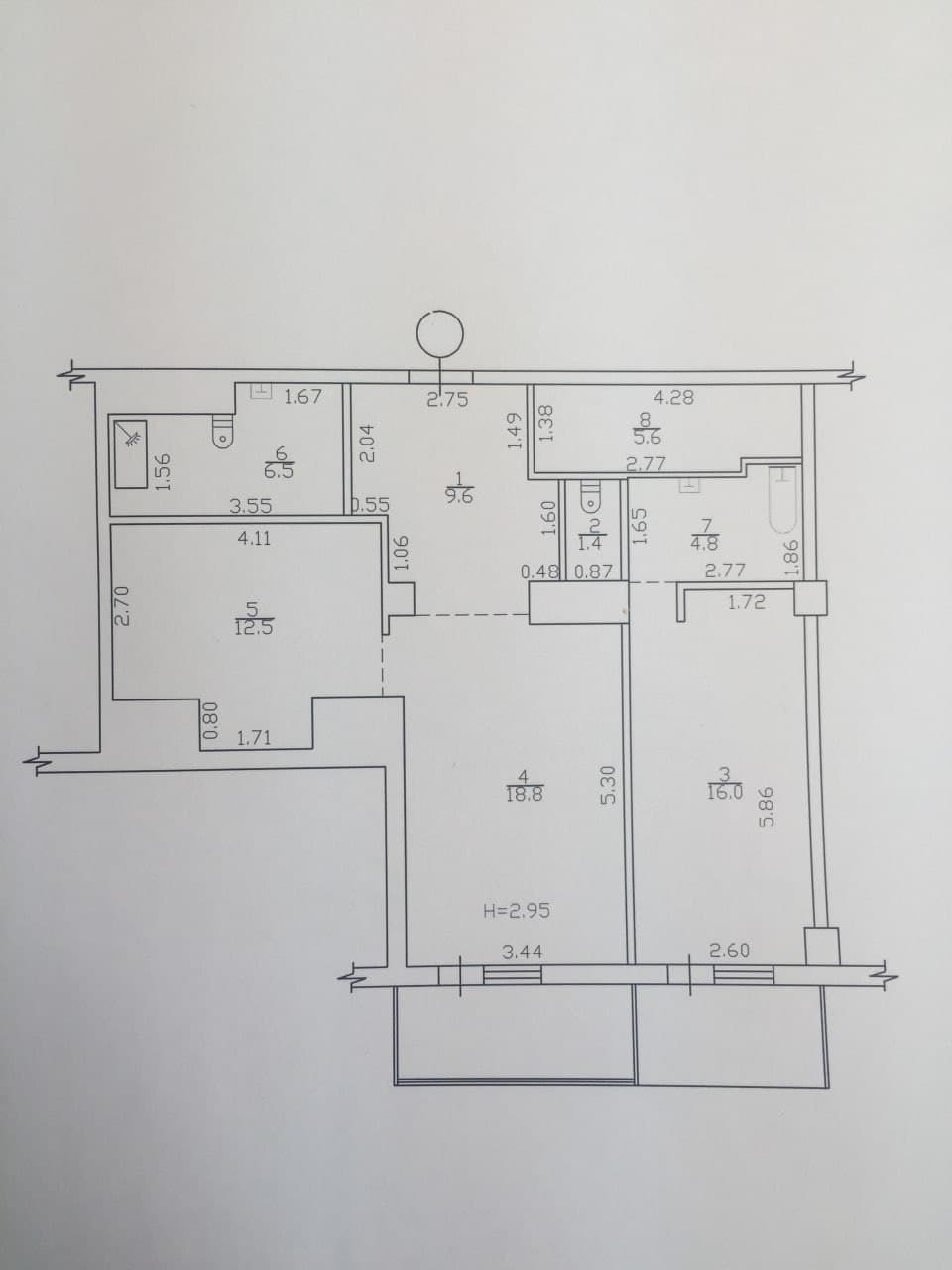 Продаж 2-кімнатної квартири 86 м²