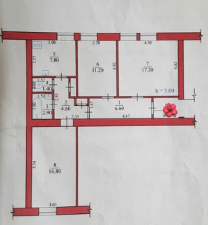 Продажа 3-комнатной квартиры 68 м²