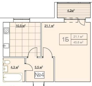 1-комнатная 45.6 м² в ЖК Гранд Виллас от 27 000 грн/м², пгт Ворзель