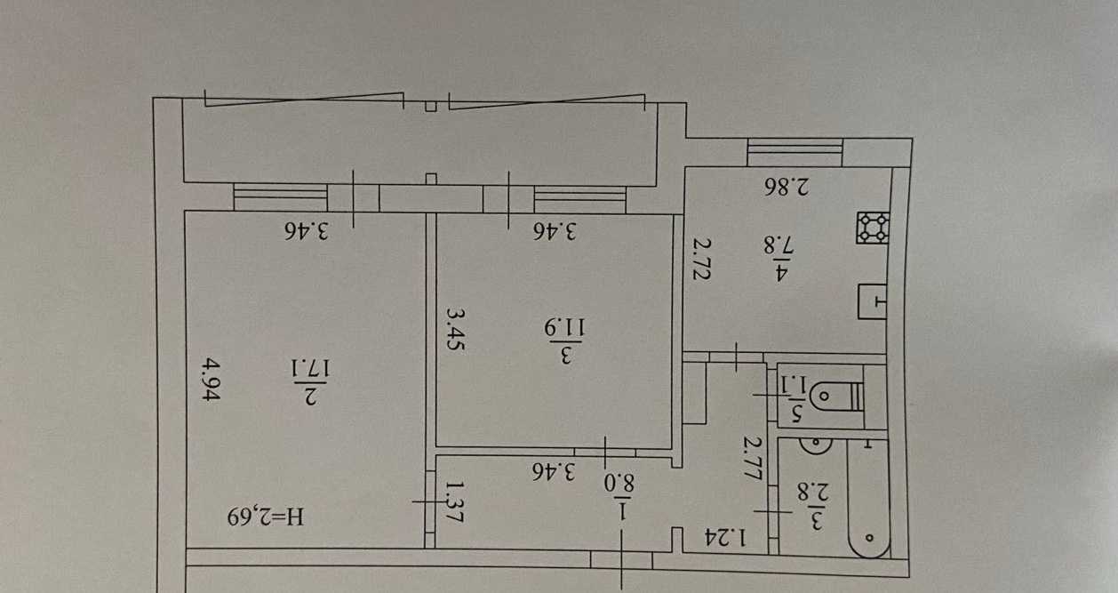 Продажа 2-комнатной квартиры 53 м², Митрополита Андрея Шептицкого ул., 1/2