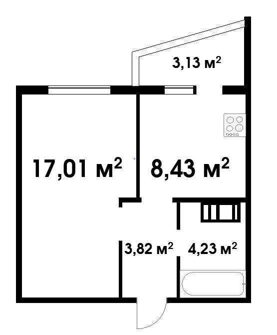 Продажа 1-комнатной квартиры 37 м², Берковецкая ул., 6А