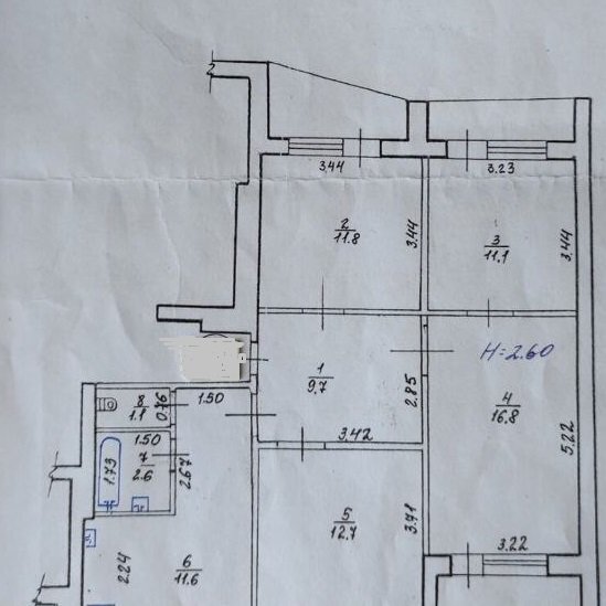 Продажа 4-комнатной квартиры 83 м²