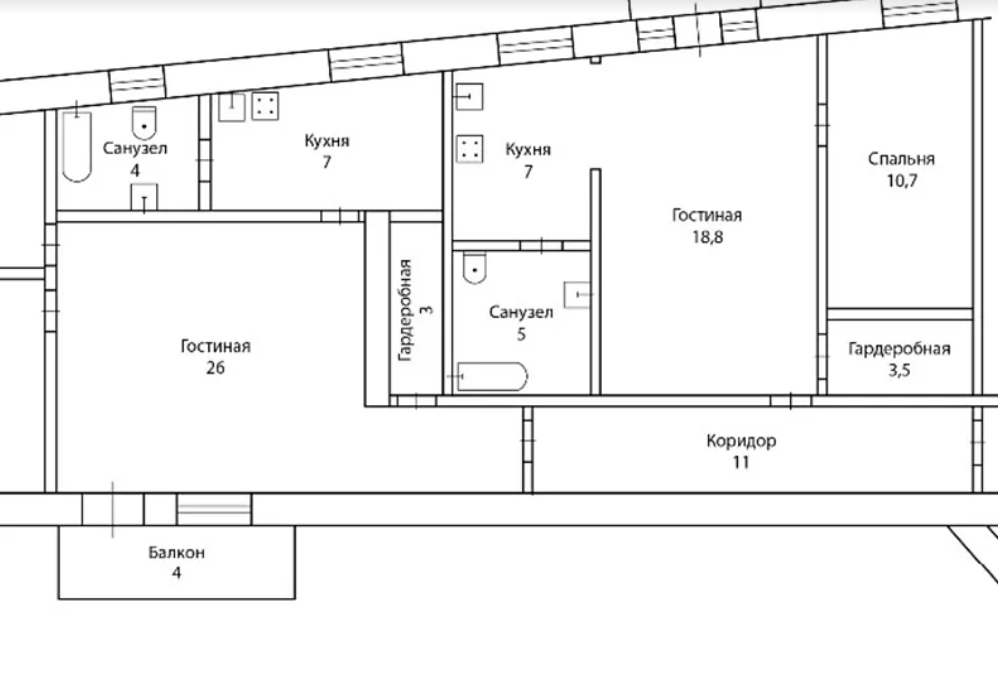 Продажа 5-комнатной квартиры 132 м²