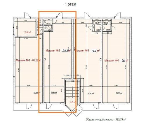 Продажа торгового помещения 78 м², Кирилловская ул.