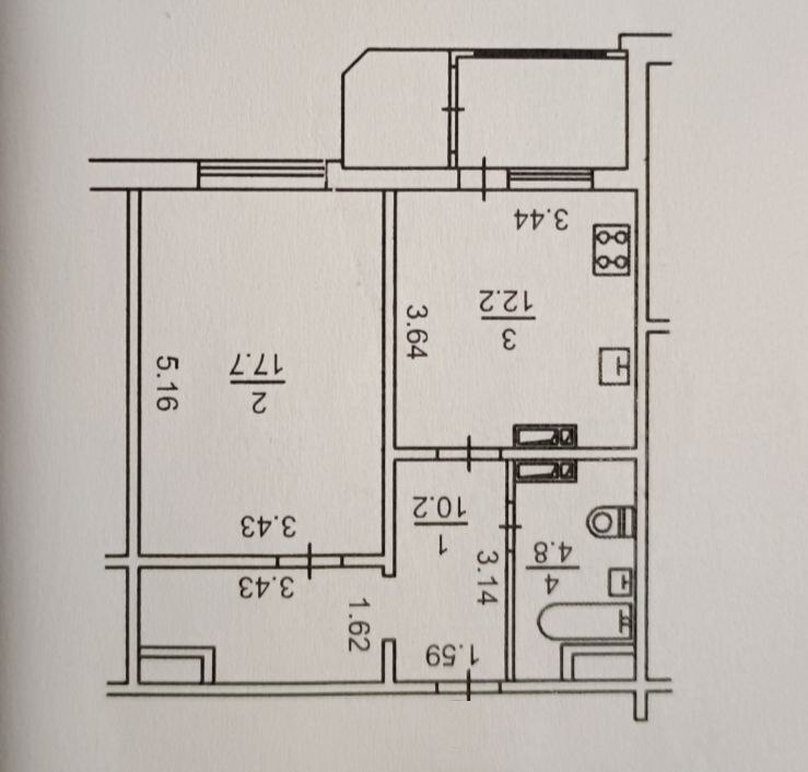 Оренда 1-кімнатної квартири 49 м², Урлівська вул., 24