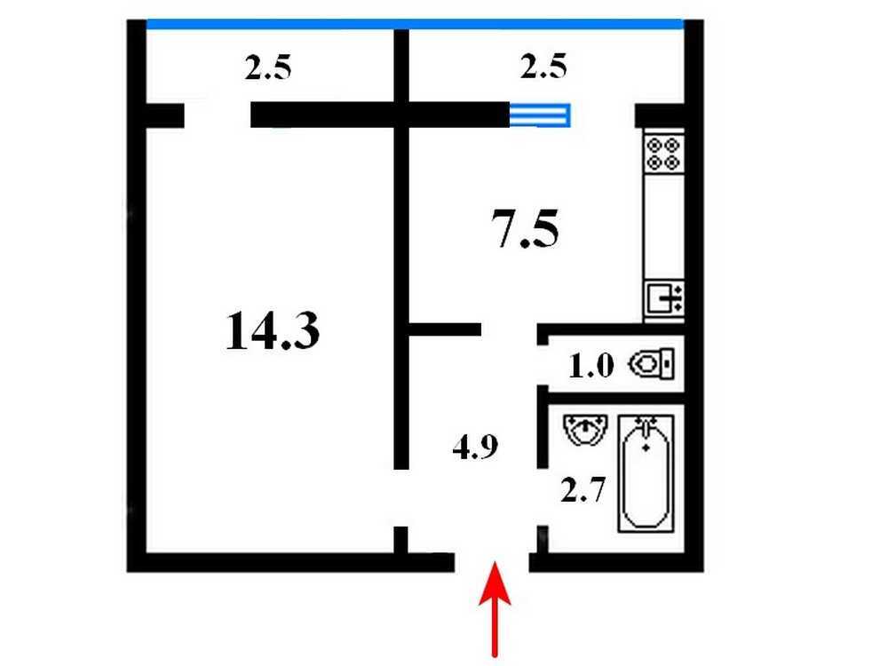 Продаж 1-кімнатної квартири 35 м², Академіка Кіпріанова вул., 6А