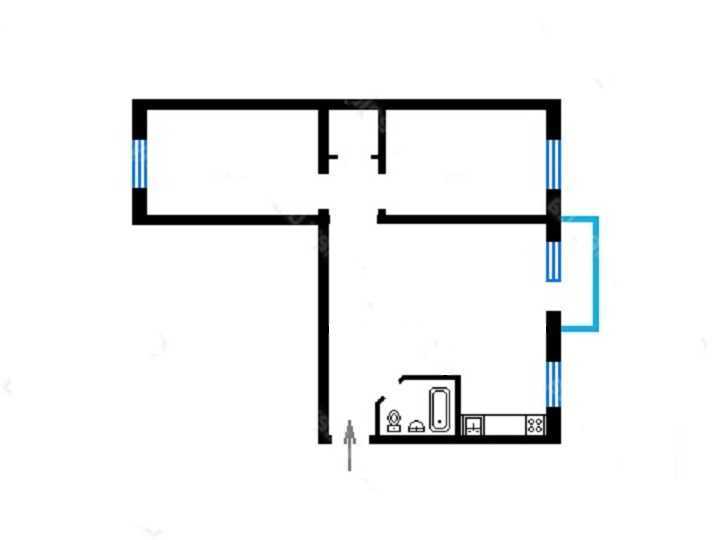 Аренда 3-комнатной квартиры 55 м², Василия Жуковского пер., 17/25