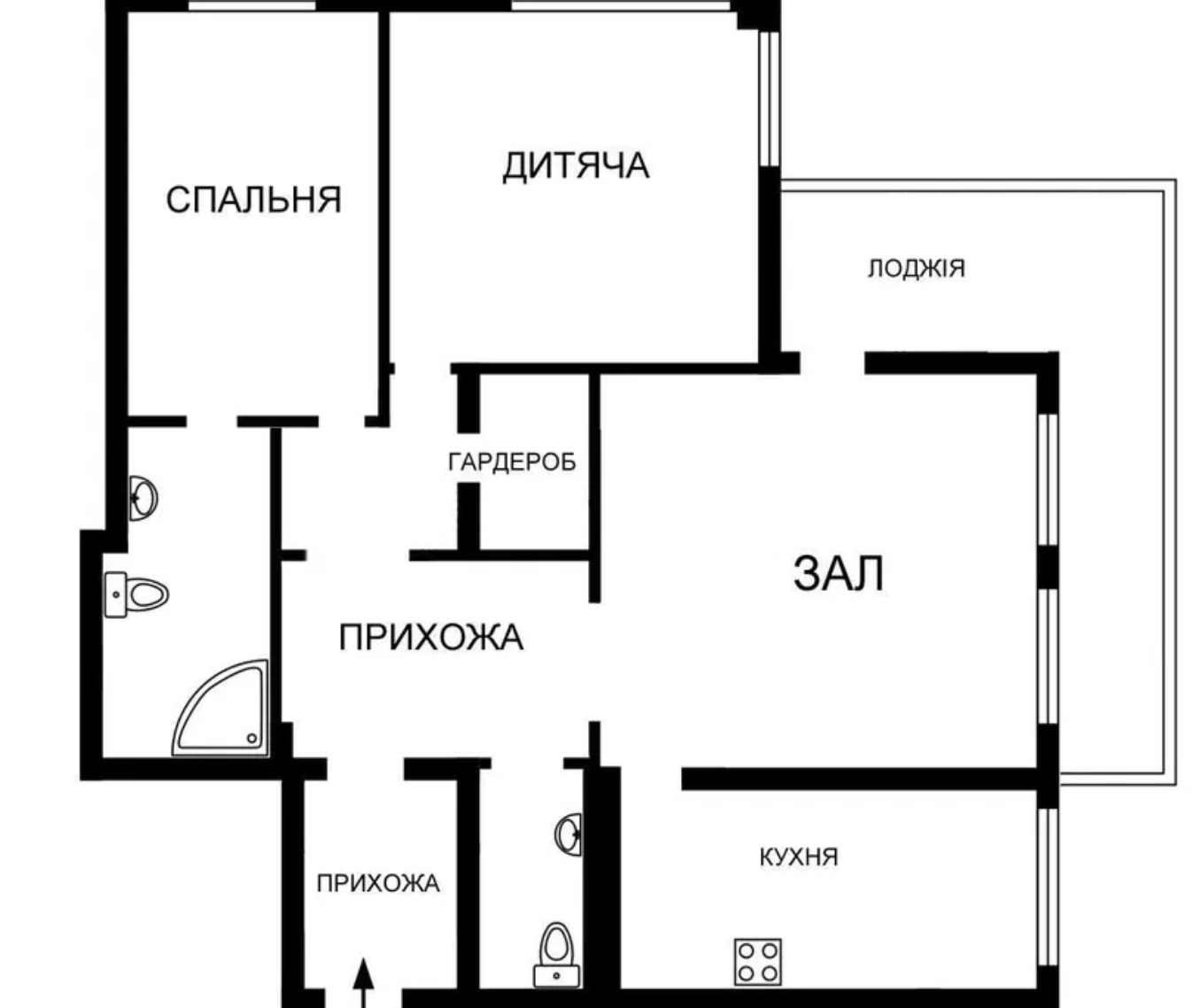 Продаж 3-кімнатної квартири 130 м²