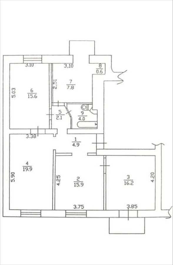 Продажа 4-комнатной квартиры 89 м², Тараса Шевченко бул., 58