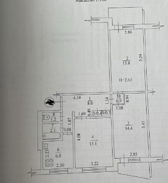 Продаж 3-кімнатної квартири 68 м²