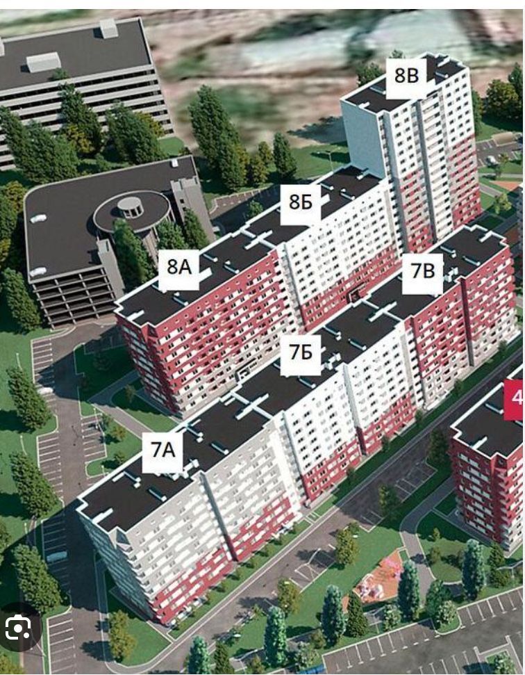 Продаж 1-кімнатної квартири 43 м²