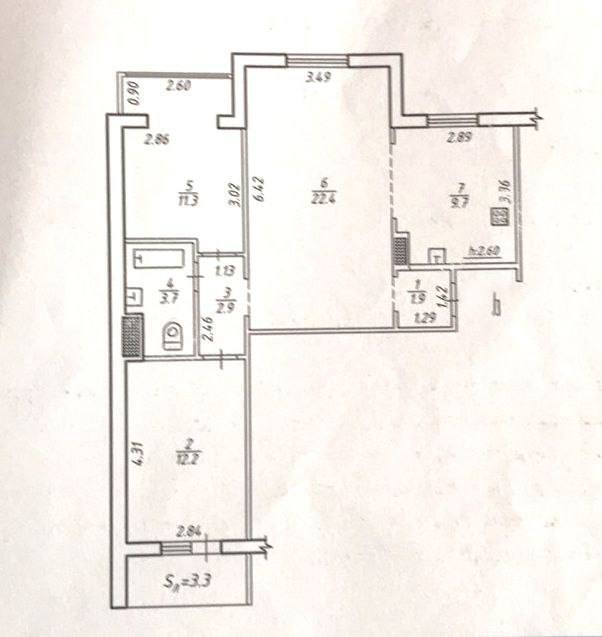 Продажа 3-комнатной квартиры 63 м², Ильинская ул.