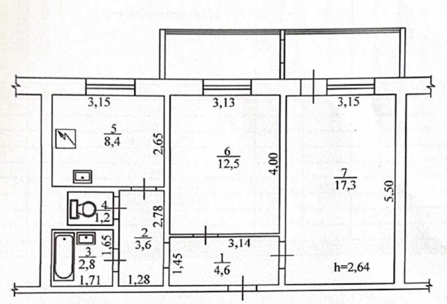 Продаж 2-кімнатної квартири 57 м², Оноре де Бальзака вул., 88А