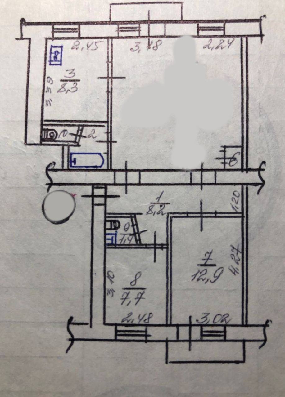 Оренда 3-кімнатної квартири 80 м²