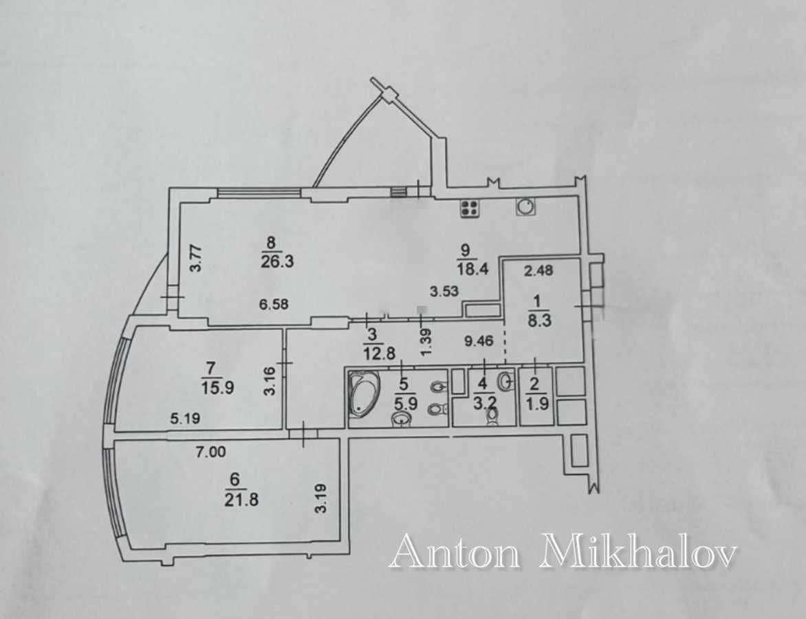 Оренда 3-кімнатної квартири 122 м², Глибочицька вул., 32А