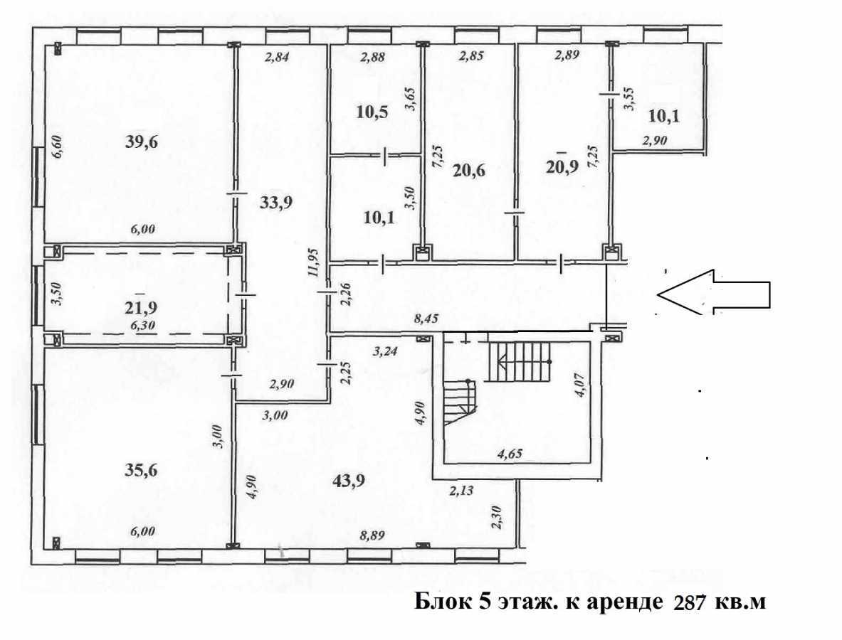 Аренда офиса 286.6 м², Викентия Хвойки ул., 21