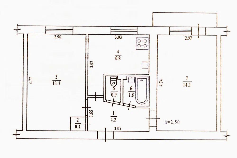 Продаж 2-кімнатної квартири 43 м², Гетьмана вул.