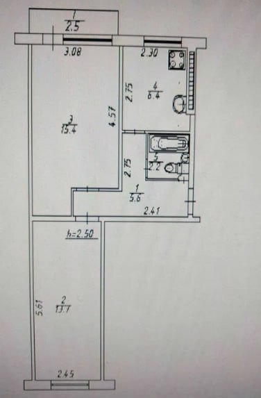 Продажа 2-комнатной квартиры 46 м², Люблинская ул.