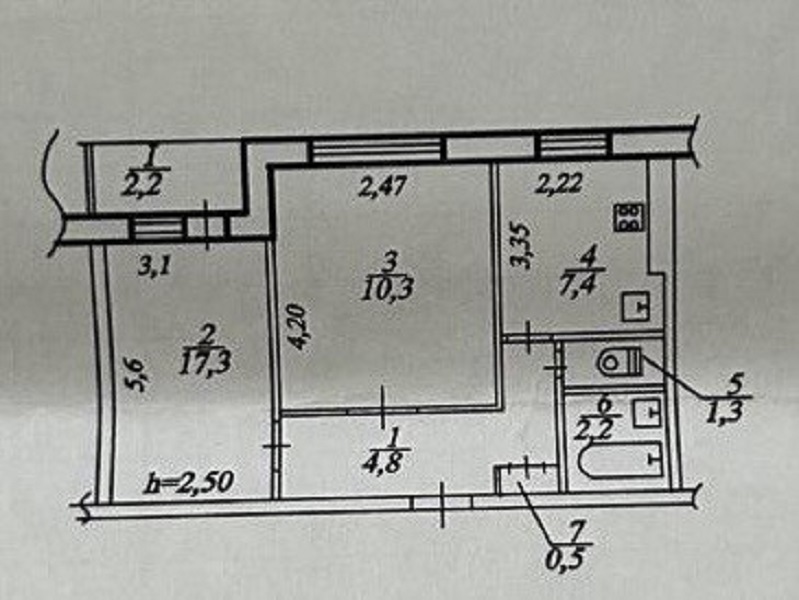 Продаж 2-кімнатної квартири 46 м², Вітрильний пров., 10