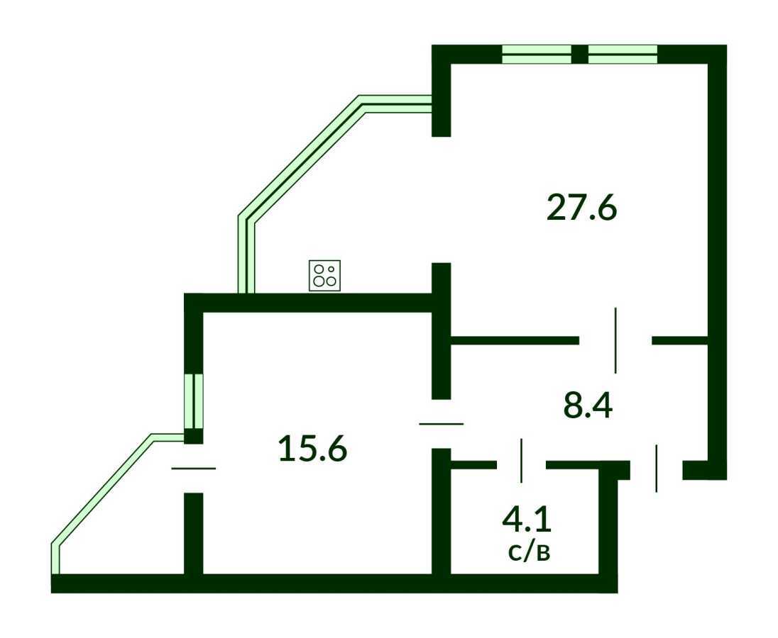 Продаж 2-кімнатної квартири 60 м², Михайла Донця вул., Ломоносова, 52/3