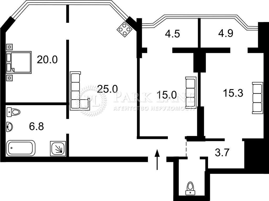 Продаж 4-кімнатної квартири 112 м², Коперника вул., 12Д