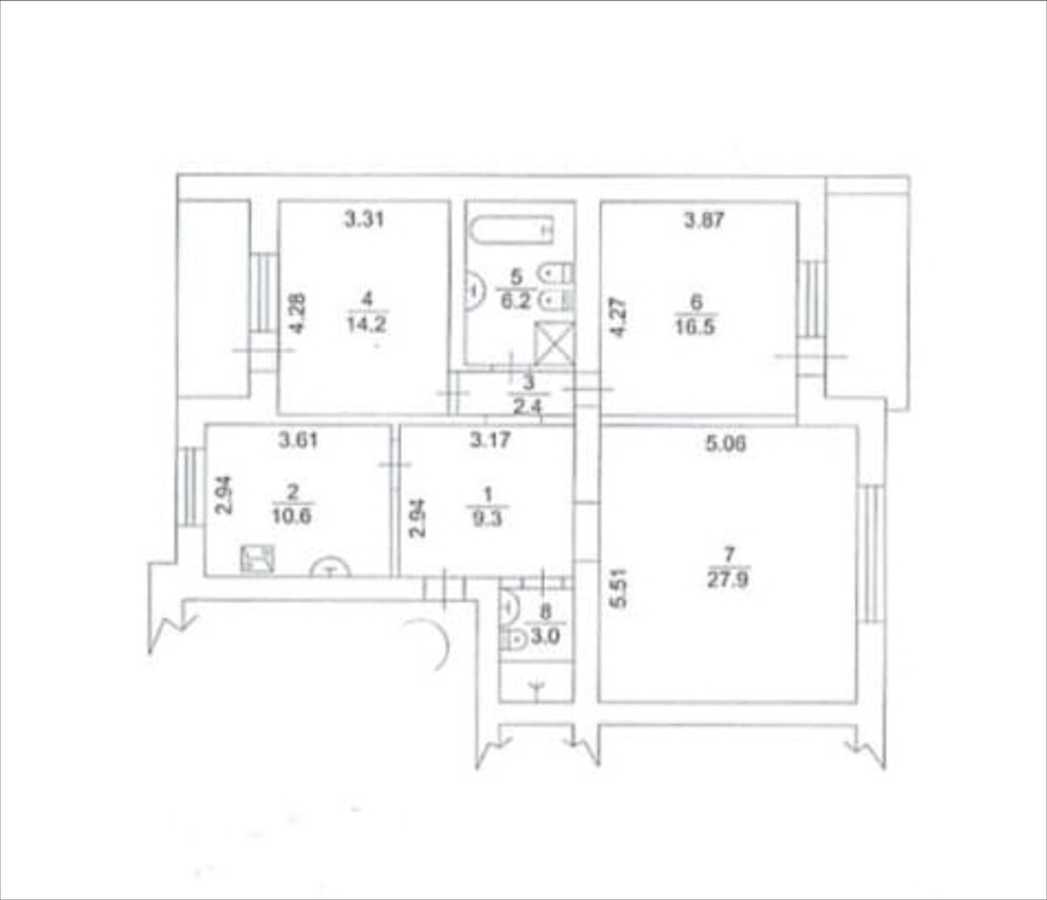 Продаж 3-кімнатної квартири 95 м², Тургенівська вул., 52/58