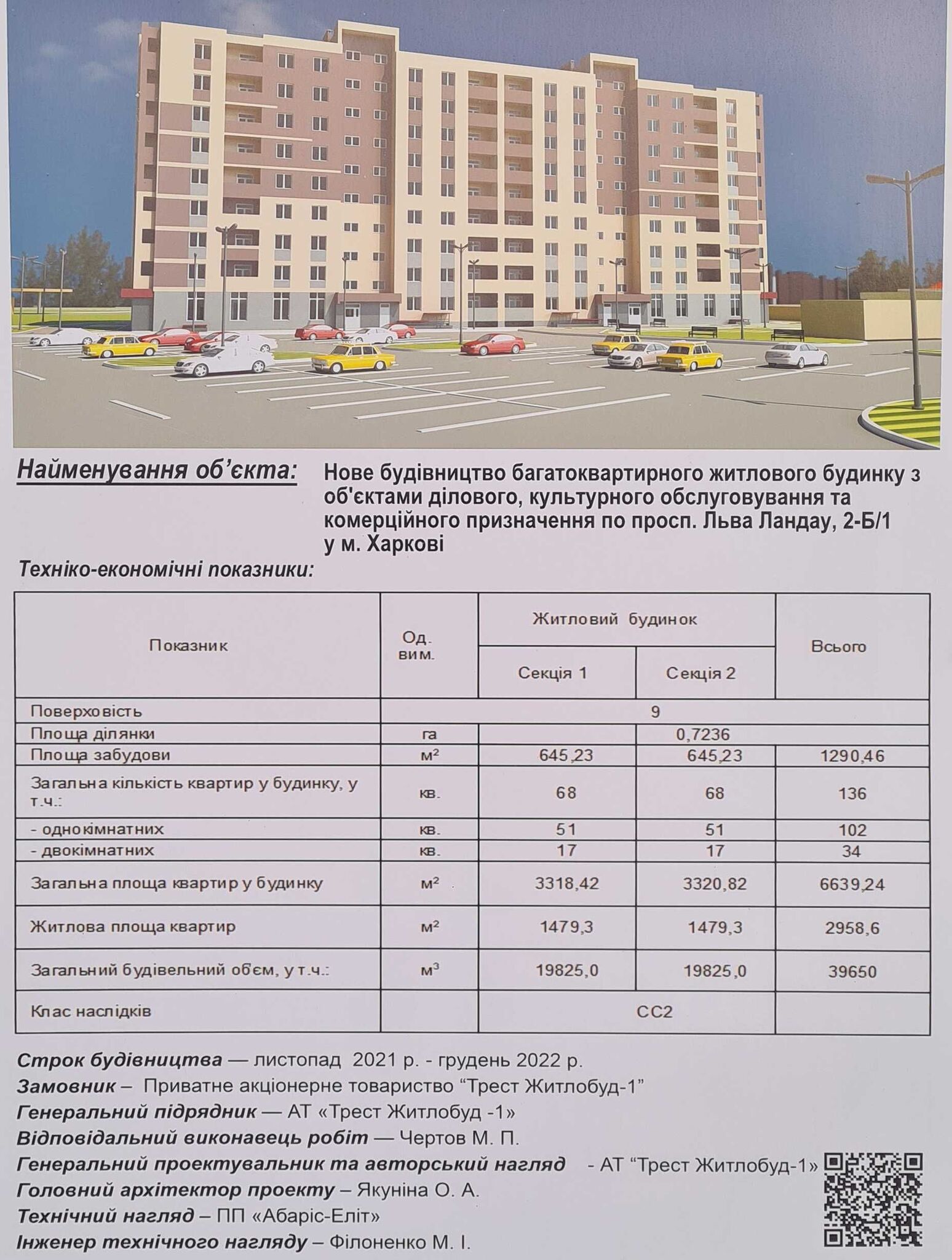 Продаж 1-кімнатної квартири 39.99 м²