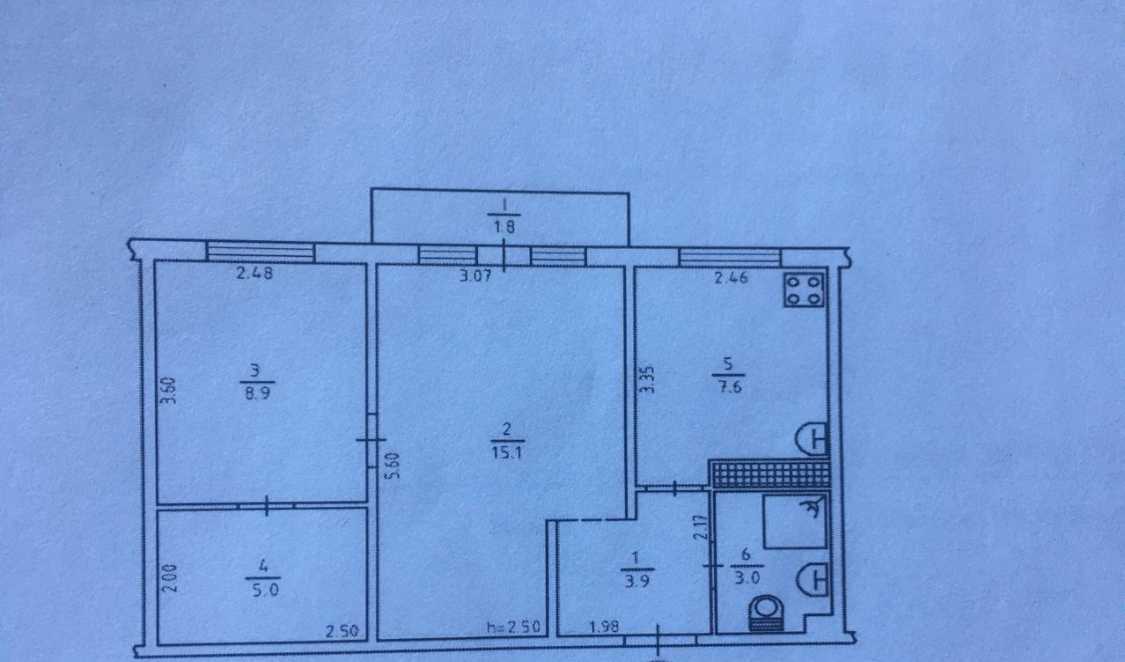 Продажа 2-комнатной квартиры 45 м², Данила Щербаковского ул., 59