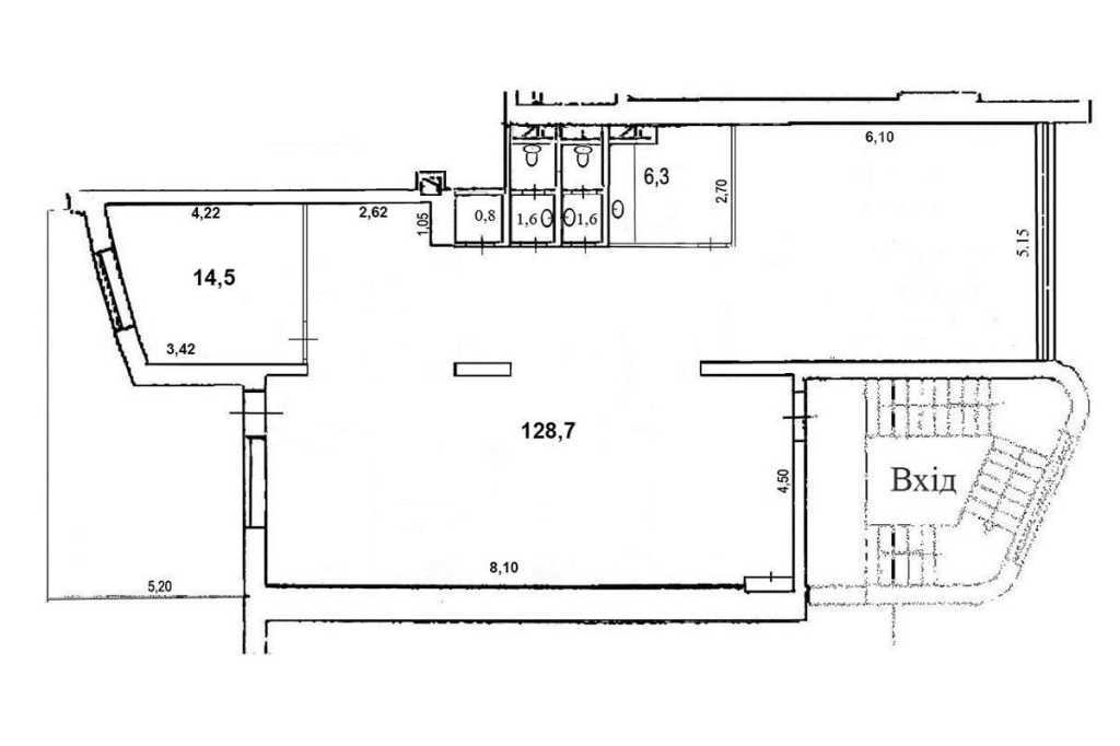 Аренда офиса 155 м², Леси Украинки бул., 7Б