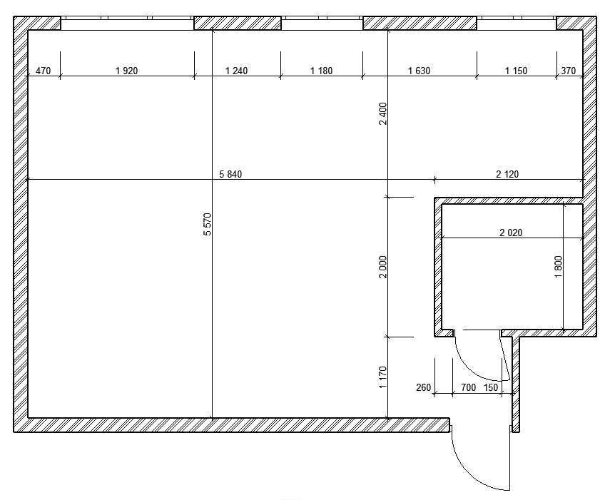 Продаж 1-кімнатної квартири 43 м²