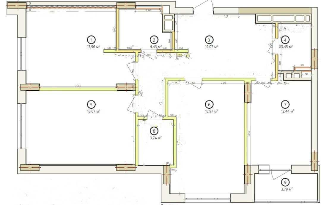 Продажа 3-комнатной квартиры 104 м²