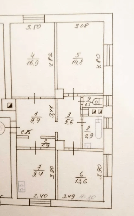 Продаж 3-кімнатної квартири 75 м²