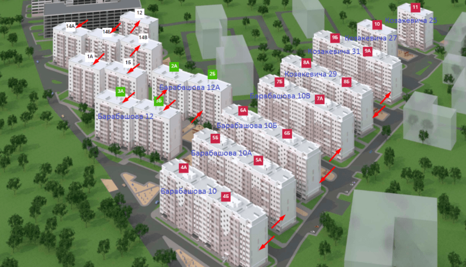 Продажа 1-комнатной квартиры 40.5 м²