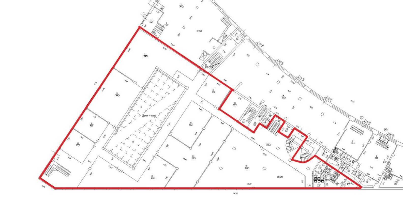 Аренда офиса 1280 м², Оболонская ул., Набережная, 20А