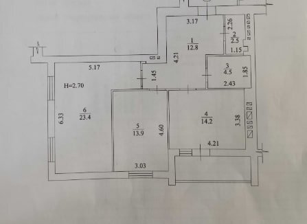 Продажа 2-комнатной квартиры 73 м²