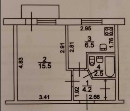 Продаж 1-кімнатної квартири 30 м², Харківське шосе, 14/1