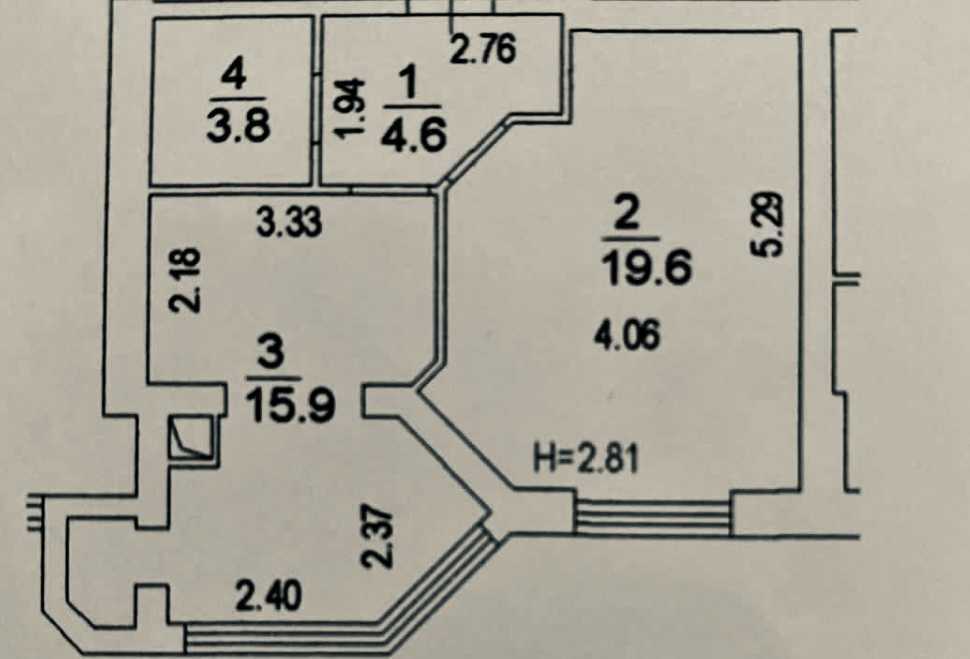 Продажа 1-комнатной квартиры 43.9 м², Мартынова просп.