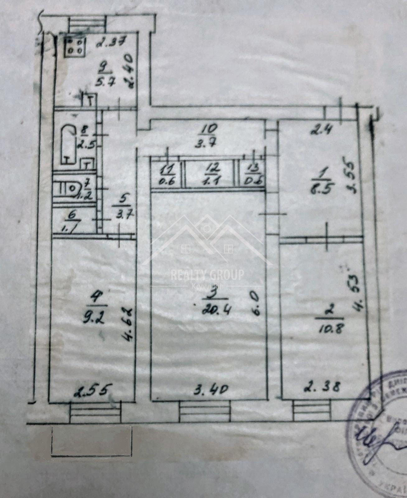 Продажа 3-комнатной квартиры 70.1 м², Степана Разина ул., Тільги, 67