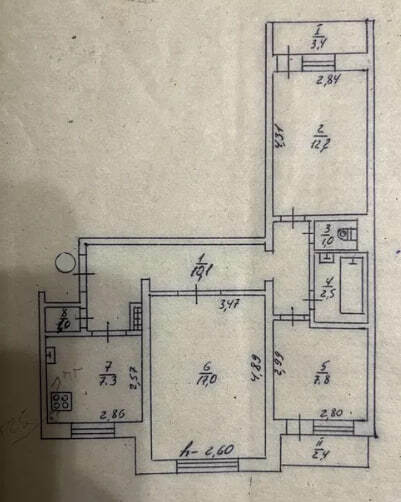 Продажа 3-комнатной квартиры 64.7 м², Курский просп.