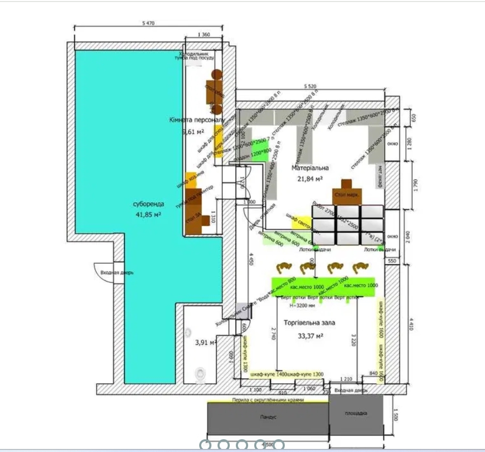Аренда торгового помещения 42 м², Петрова Генерала ул.