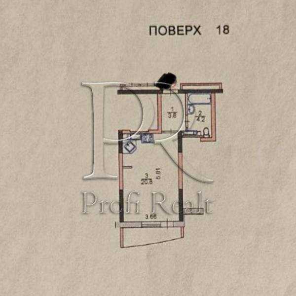 Продажа 1-комнатной квартиры 31 м², Николая Кибальчича ул., 1В