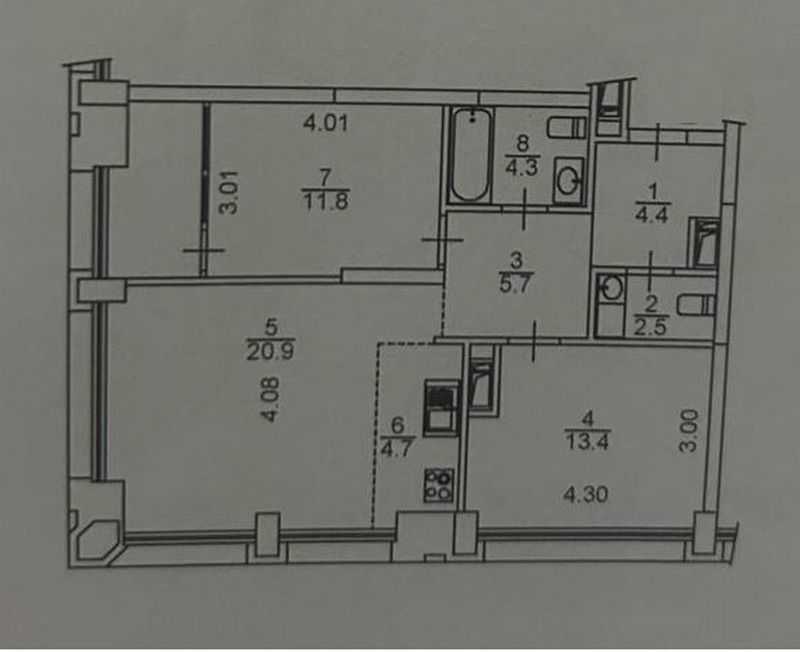 Продажа 3-комнатной квартиры 72 м², Заречная ул., 2/2