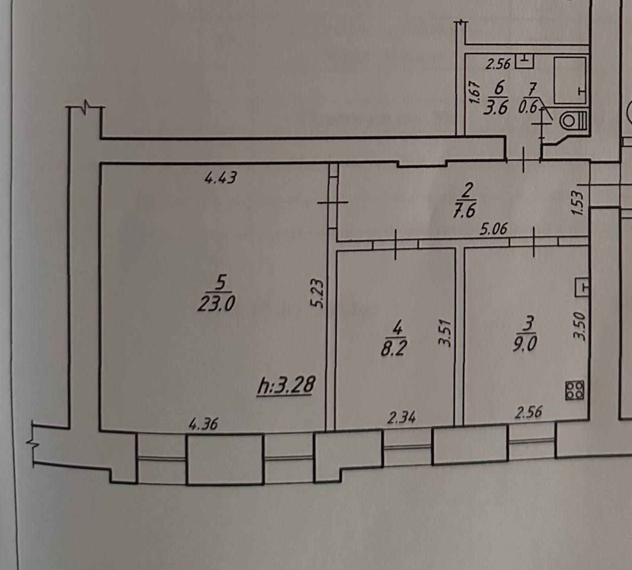 Продажа 2-комнатной квартиры 53.8 м², Петропавловская ул.