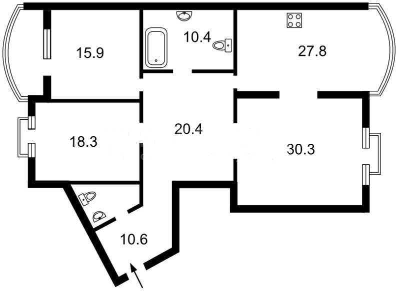 Продажа 3-комнатной квартиры 149 м², Оболонская ул., 7