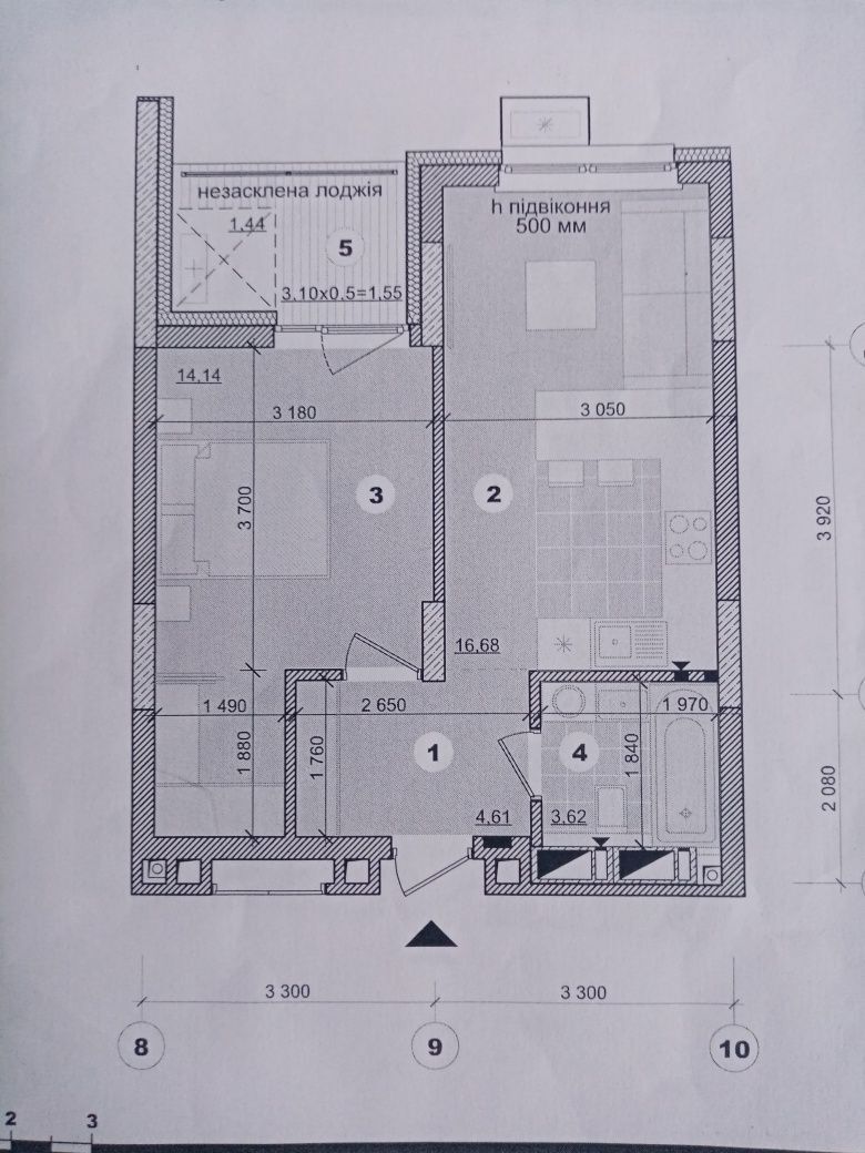 Продажа 1-комнатной квартиры 43 м²