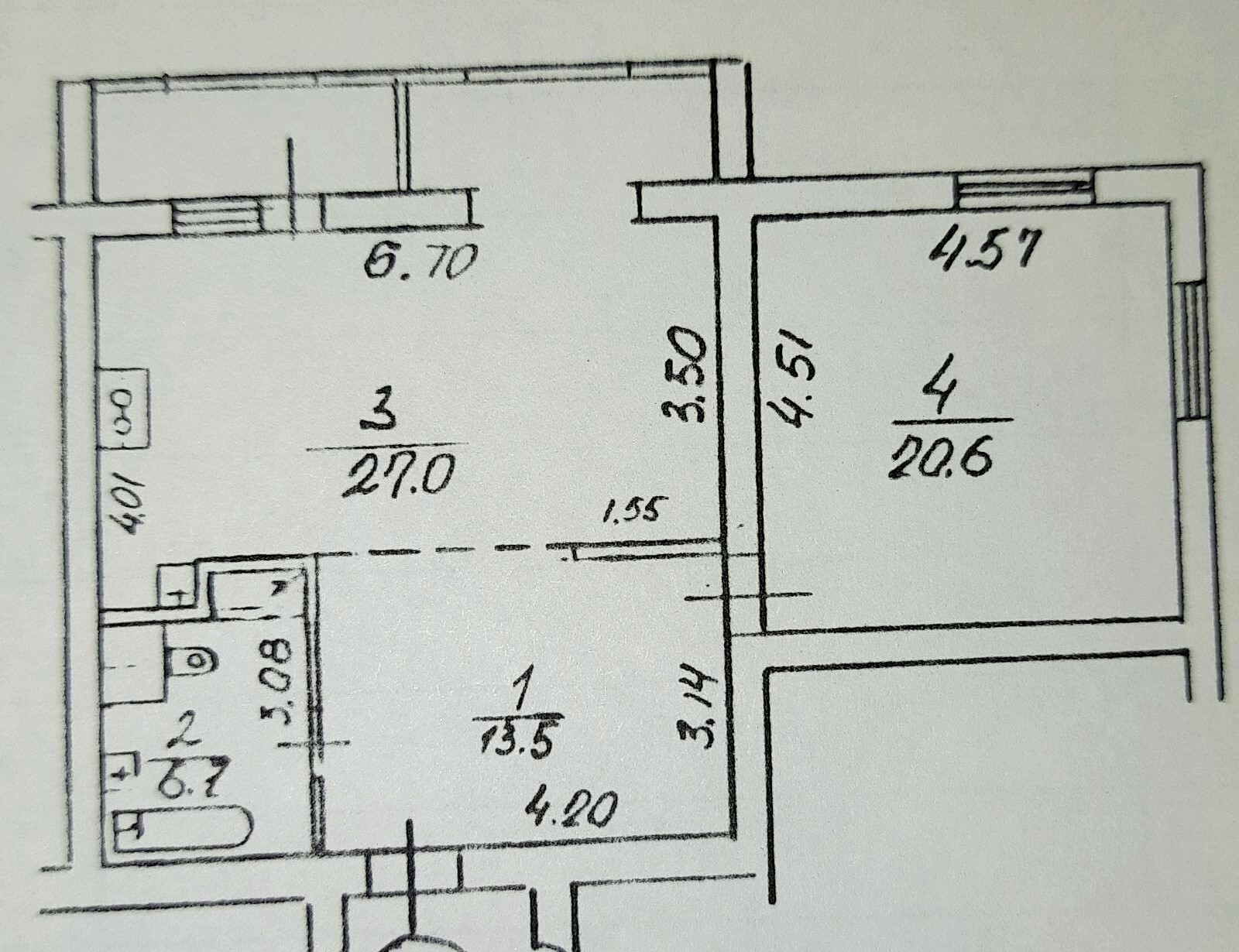 Аренда 2-комнатной квартиры 72 м², Петра Григоренко просп., 38