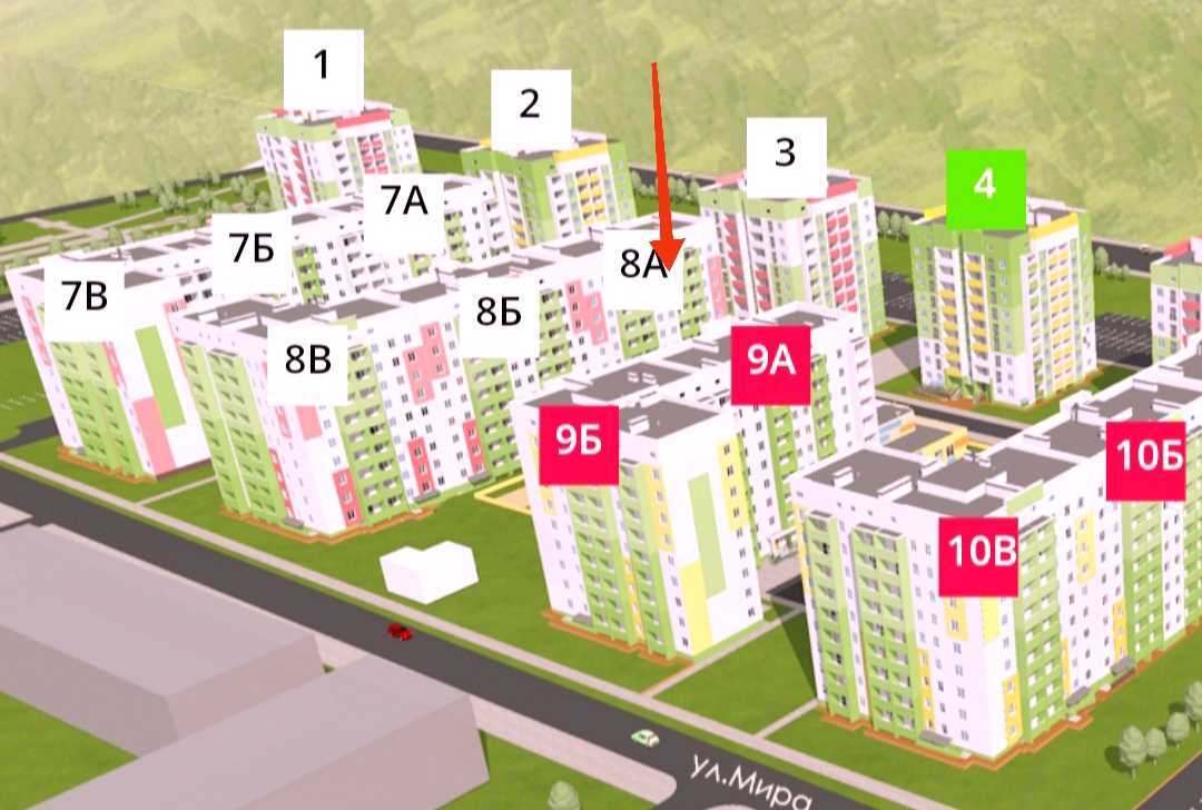 Продажа 1-комнатной квартиры 35.61 м², Мира ул., 45