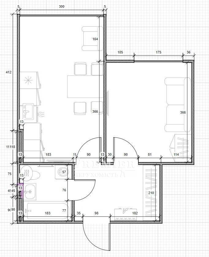 Продаж 1-кімнатної квартири 39 м², Семена Палія вул.