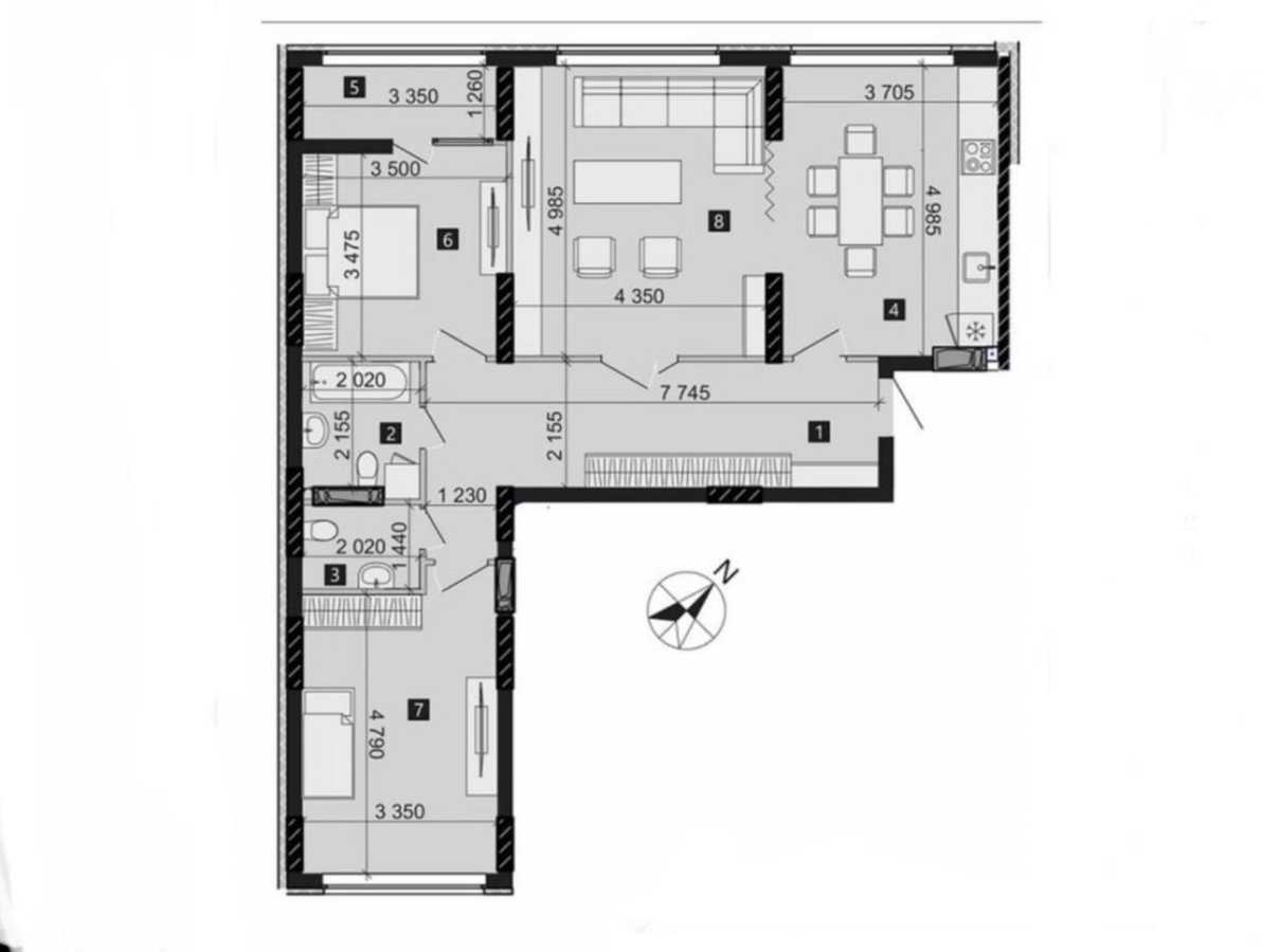 Продажа 3-комнатной квартиры 100 м², Михаила Максимовича ул., 32А